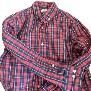 CrewCuts boy’s button front plaid shirt.  Boy’s size 10